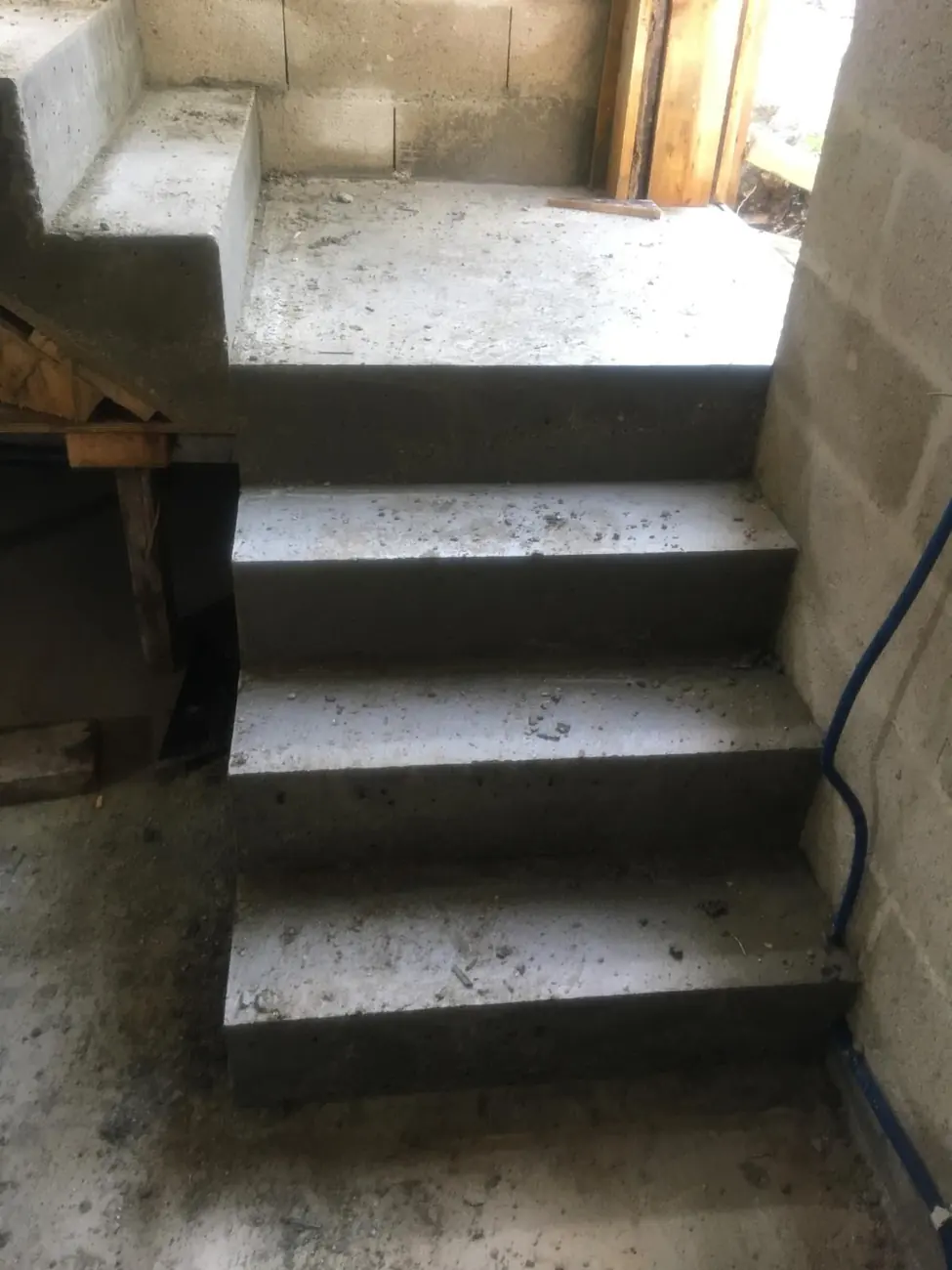 Escalier béton coulé sur mesure